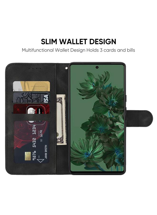 Green Tiger Case For Google Pixel 7a Skin Feel Geometric Lines Leather Phone Case - Image 3