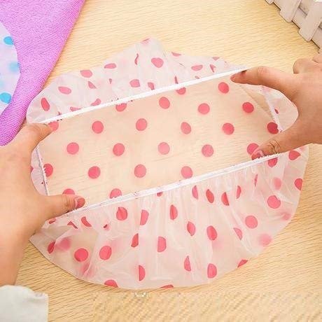 Nidy® Shower Caps Printed Waterproof Elastic Band Bathing Hat Caps Reusable Disposable Shower Caps Elastic Bath Shower Hat Full-Size for Adult Women Ladies-One Size fits All (Set of 1) - Image 2
