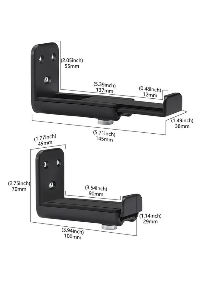 حامل قوسي عالمي لشريط الصوت الأسود لتثبيته على الحائط لسامسونج وفيزيو وإل جي وبوز - Image 3