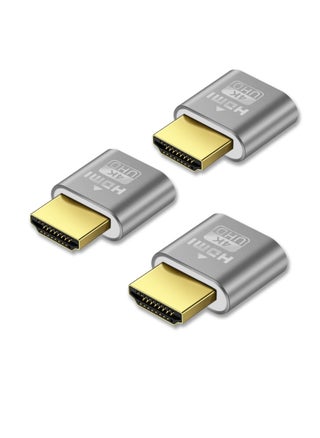 3 Pack 4K HDMI Dummy Plug Virtual Monitor Display Emulator 4K Display Emulator Supports up to 3840x2160@60Hz 1080@120Hz Headless Display Adapter Compatible with Windows Mac OSX Linux - pzsku/ZACA633989A37881E04FAZ/45/_/1722095915/d693ddc7-6c45-4f6e-ac74-ee4e695cdb53