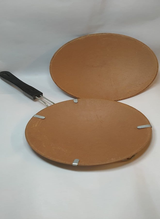 Pure Clay tavva (with Non Burning Handel) one tavva Free Health benificial for Home and Kitchen ing Handel one tavva Free Health benificial - Image 1