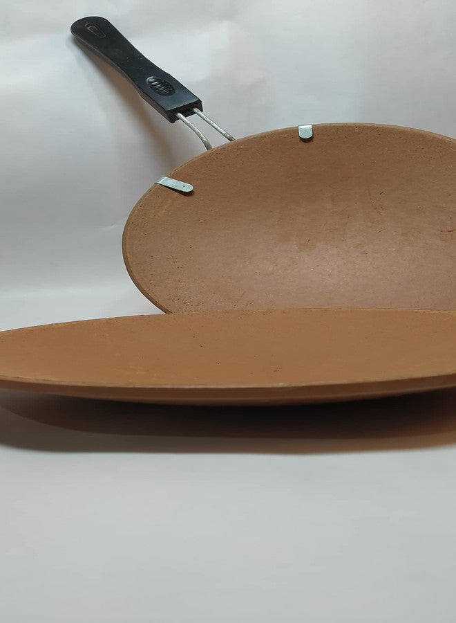 Pure Clay tavva (with Non Burning Handel) one tavva Free Health benificial for Home and Kitchen ing Handel one tavva Free Health benificial - Image 2