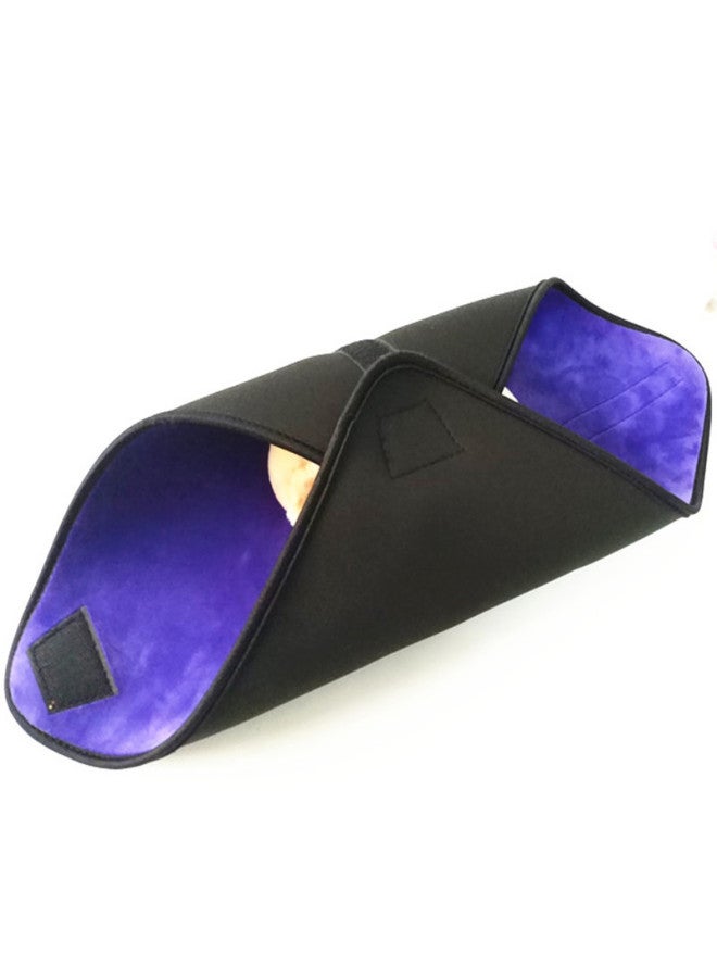 Supply Upgrade Fleece-lined Thickened SLR Camera Folding Cloth Photography Lens Liner Bag Wrapped Protective Cloth-Color:Black + Purple Velvet-Size:Small: 40 * 40CM  - Image 5