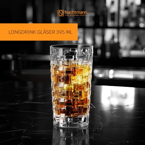 Nachtmann Dancing Stars Bossa Nova Collection, Long Drink Glass Set of 4 Clear Crystal Glass, for cocktails and cold Beverages 14-Ounce, Dishwasher safe - Image 2