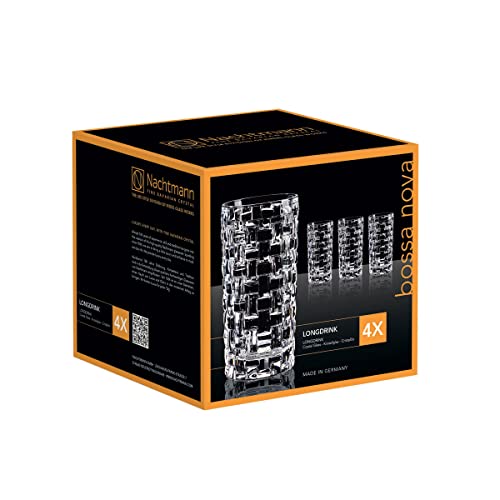 Nachtmann Dancing Stars Bossa Nova Collection, Long Drink Glass Set of 4 Clear Crystal Glass, for cocktails and cold Beverages 14-Ounce, Dishwasher safe - Image 4