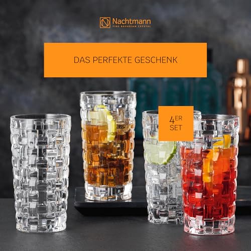 Nachtmann Dancing Stars Bossa Nova Collection, Long Drink Glass Set of 4 Clear Crystal Glass, for cocktails and cold Beverages 14-Ounce, Dishwasher safe - Image 5