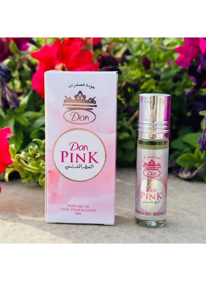 Don Pink French Fragrance Roll-On Perfume Oil, 6ml (Pack of 12) - Image 2