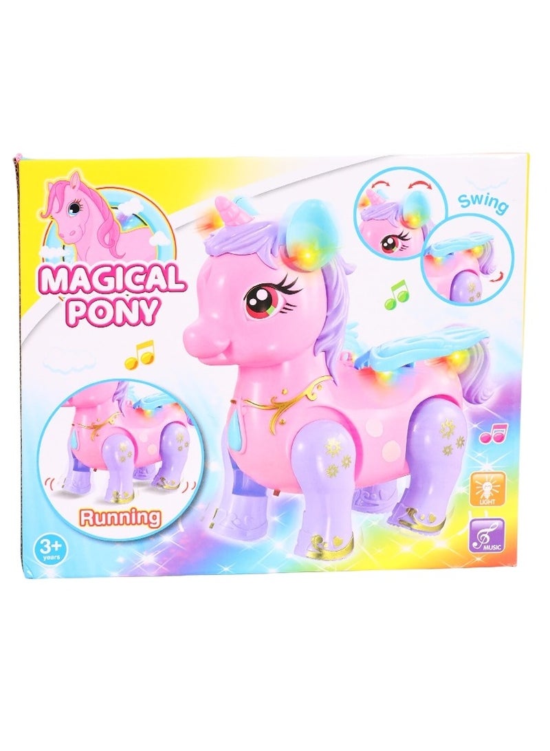 Magical Pony Unicorn with Music and Lights - SAS8881  - Image 2