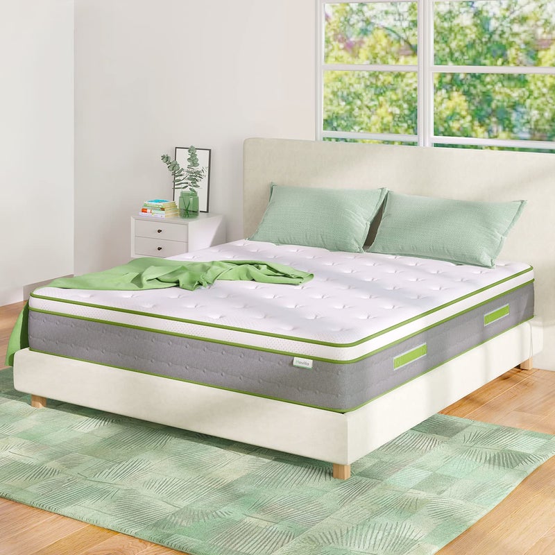 Novilla Twin Mattress 10 Inch Hybrid Pillow Top Twin Size Mattress in a Box with Gel Memory Foam  Individually Wrapped Pocket Coils Innerspring for a Cozy  Peaceful Sleep