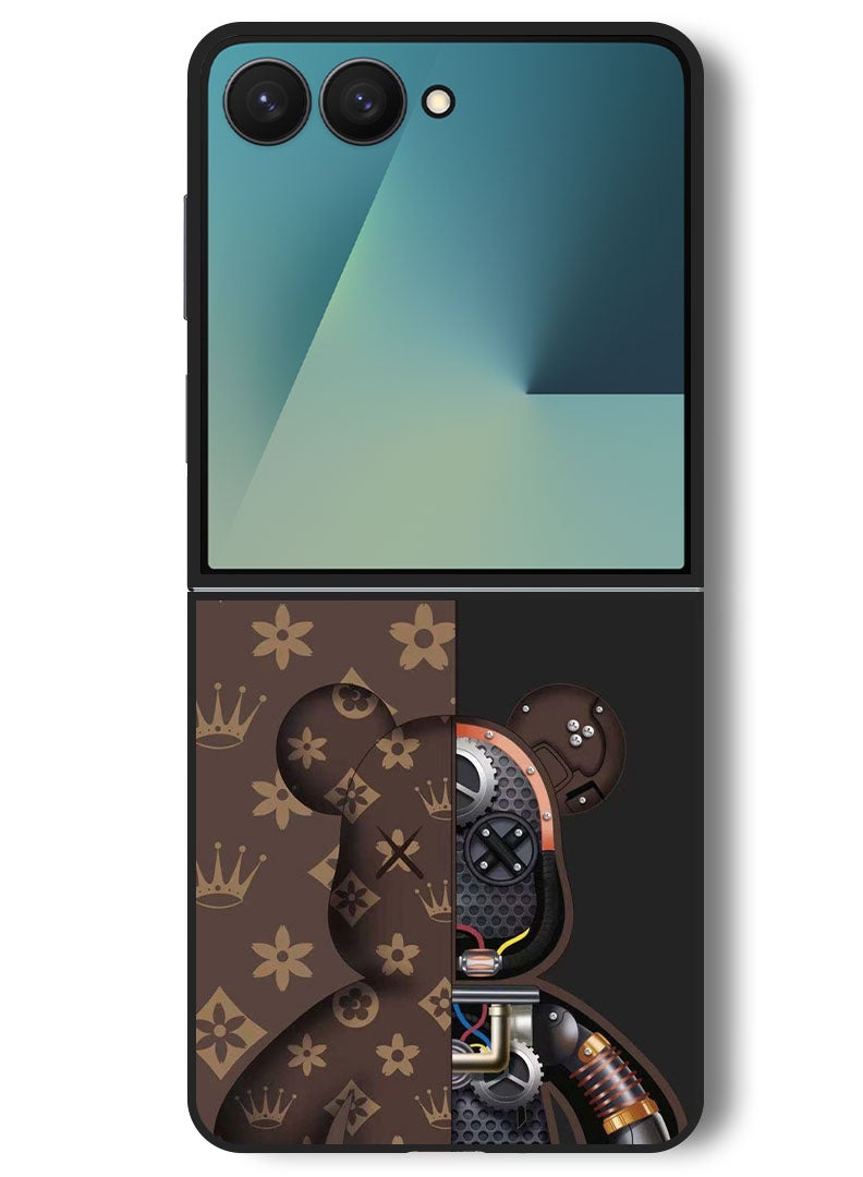 Theodor Case Compatible with Samsung Galaxy Z Flip 7 - 6.9 Inch Protection Shockproof Bumper Cover Kaws - Image 1