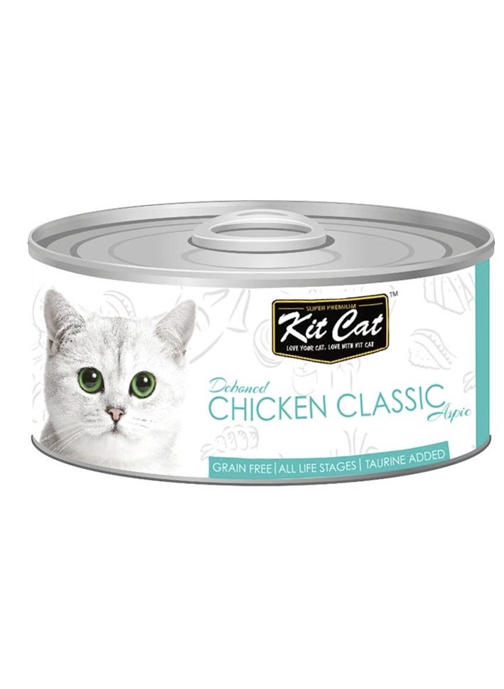كيت كات عبوة من 24 قطعة في علبة طعام القطط الرطب الكلاسيكي بنكهة الدجاج 80 جرام - Image 2