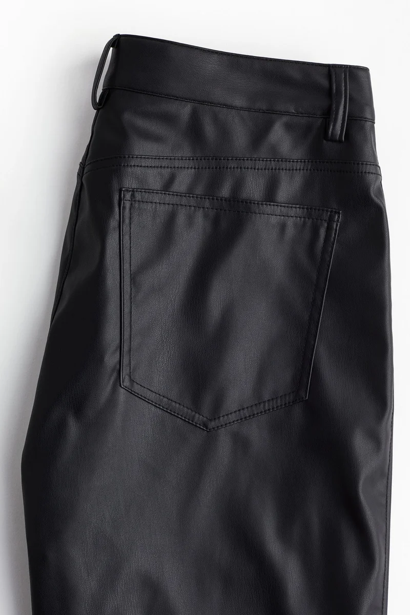 H&M Straight coated trousers