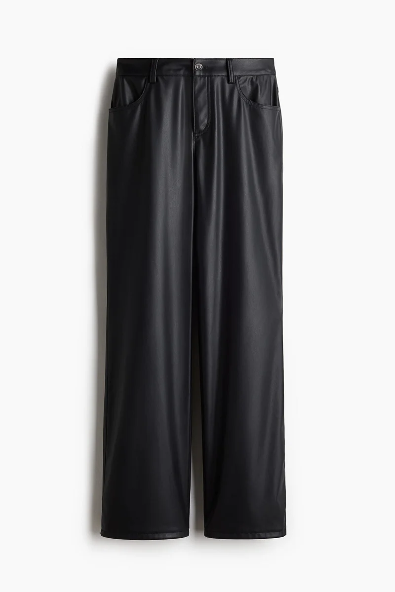 H&M Straight coated trousers