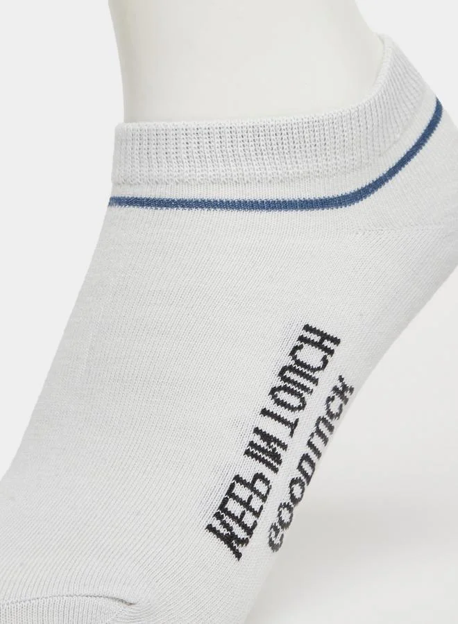 Styli  Pack of 5 - Striped Detail Ankle Socks for Men | Best Price UAE