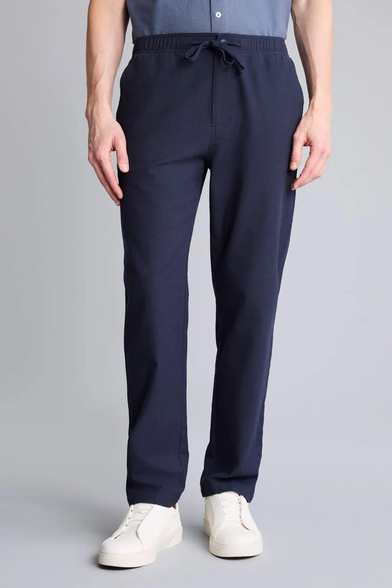 Defacto  Slim Fit Cotton Trousers for Men | Best Price UAE
