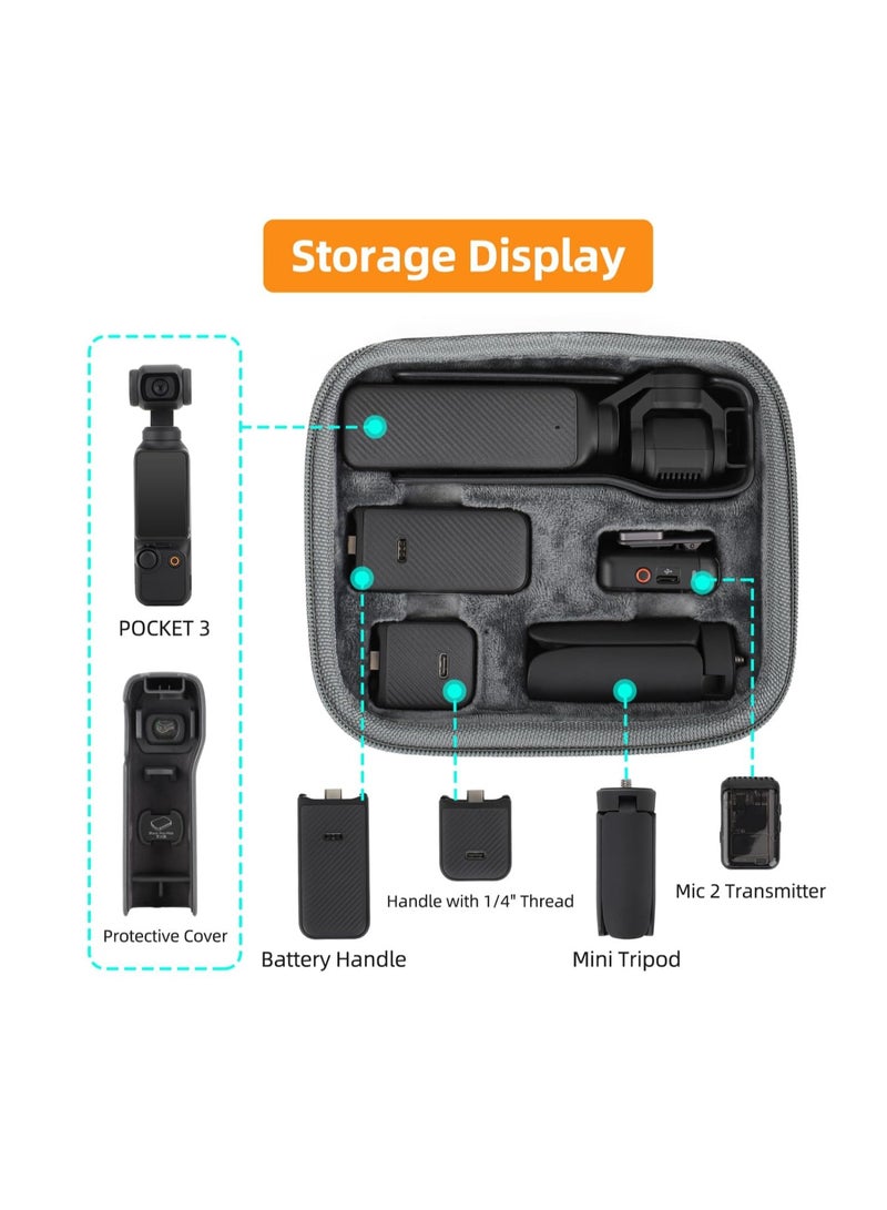 Handbag For DJI OSMO Pocket 3 Handheld Head Stabilizer Storage Carrying Case Large Capacity Bag Camera Protective Box Accessory  - Image 2