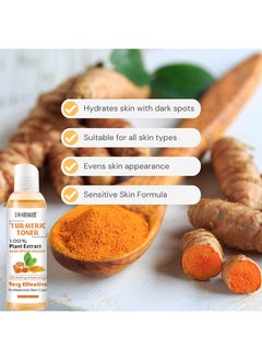 DR.MEINAIER Turmeric Toner, 100% Plant Extract Dark Spot Eraser Toner, Facial Toner For Acne Prone Skin, Whitening And Hydrating And Blemish Removing Facial Moisturizer For Women, Moisturizing Toner For Face Skin  - Image 3