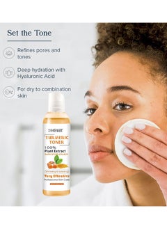 DR.MEINAIER Turmeric Toner, 100% Plant Extract Dark Spot Eraser Toner, Facial Toner For Acne Prone Skin, Whitening And Hydrating And Blemish Removing Facial Moisturizer For Women, Moisturizing Toner For Face Skin  - Image 5