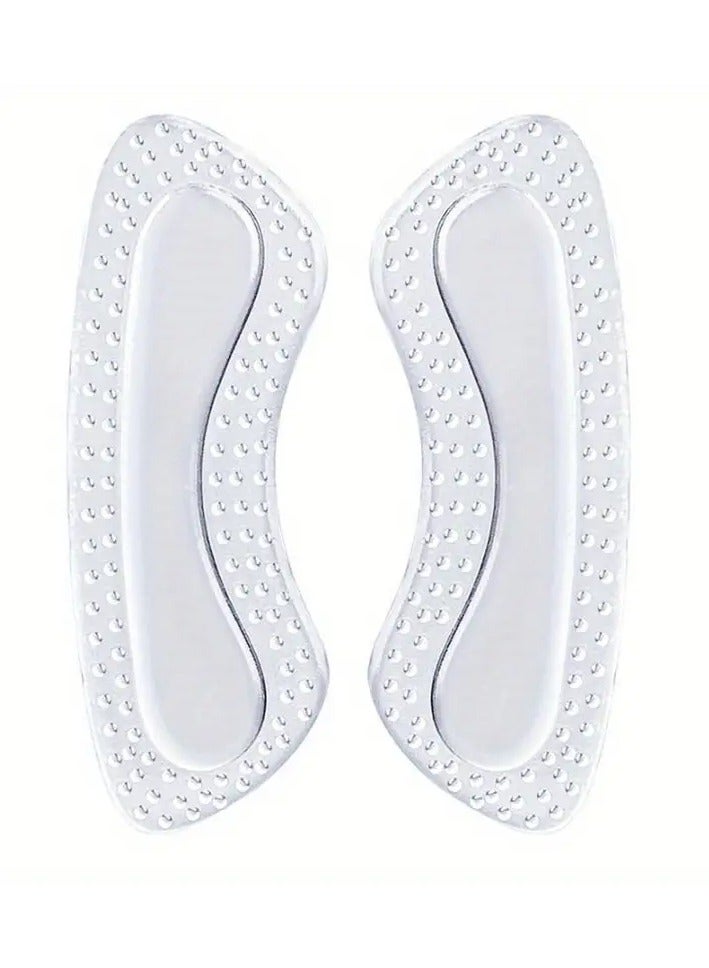 Goolsky 4pcs/Silicone Heel Stickers Heels Grips for Women Men Anti Slip Heel Cushions Non-Slip Inserts Pads Foot Heel Care Protector - Image 2