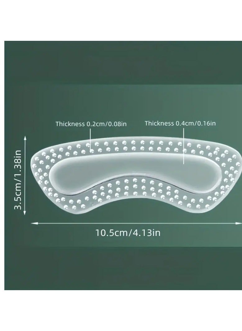 Goolsky 4pcs/Silicone Heel Stickers Heels Grips for Women Men Anti Slip Heel Cushions Non-Slip Inserts Pads Foot Heel Care Protector - Image 5