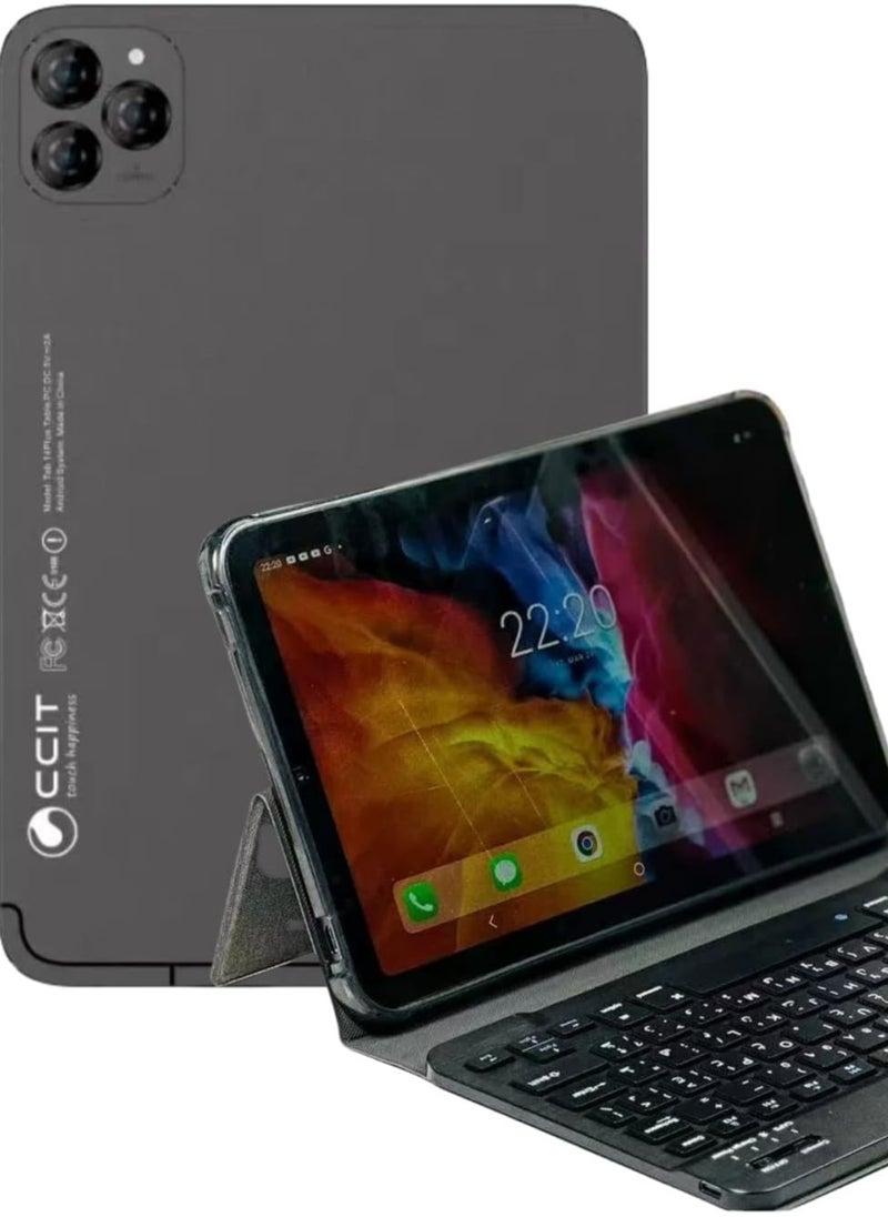 CCIT Tab 14 Plus Android 13 Tablet, 10.1" FHD Screen, 16-Core Processor, Dual SIM 5G, 8+16MP Camera, 10000mAh Battery, 1TB Expandable TF with Keyboard and Mouse (purple)