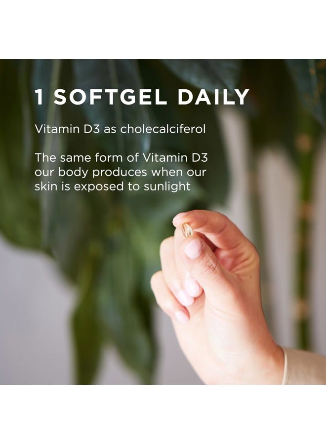 Solgar Vitamin D3 (Cholecalciferol) 250 MCG (10,000 IU), 120 Softgels - Helps Maintain Healthy Bones & Teeth - Immune System Support - Non GMO, Gluten/ Dairy Free - 120 Servings