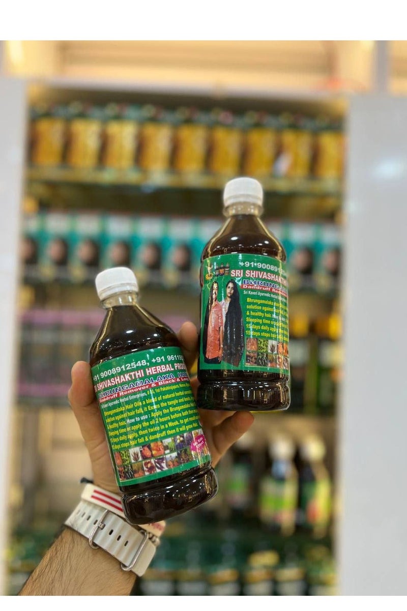 Generic 108 Herbs Indian Hair Growth Oil, 500ml Bottle Size: The Indian Family Secret for Long, Healthy Hair!  - Image 4