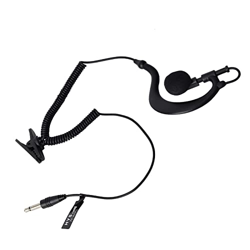 HYS 3.5mm Listen Only Earpiece Straight Plug Tactical Headset G Shape Soft Ear Hook for Transceivers/Radio Shoulder Speaker Mics 3.5mm Audio Jacks - Image 5