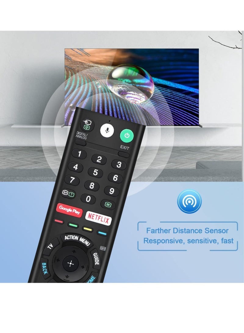 Universal Voice Remote Control for Sony Smart TV Bluetooth Controller All Sony Bravia LED OLED LCD 4K UHD HDTV HDR Android TV, with Google Play - Image 4