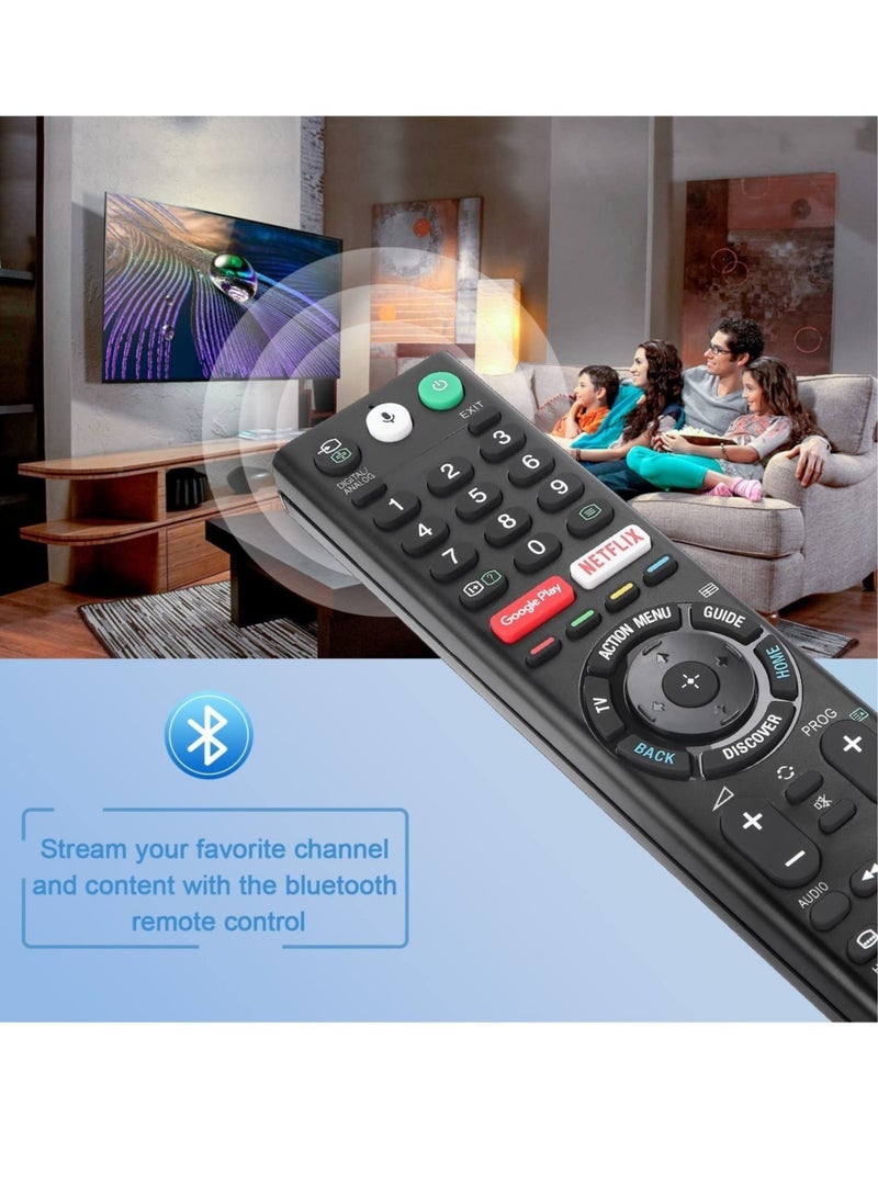Universal Voice Remote Control for Sony Smart TV Bluetooth Controller All Sony Bravia LED OLED LCD 4K UHD HDTV HDR Android TV, with Google Play - Image 3