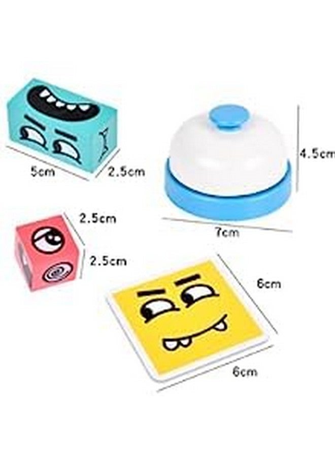 Bhavyam Emoji Cube Face Game For Kids | Expressions Matching Block Puzzle Toy Toddler Toy | Cute Face Changing Cube With 16 Cube Parent-Child Board Games | Preschool Educational Learning Toy(Multi) - Image 2