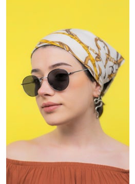 Focus On Round Gunmetal Sunglasses  - Image 2