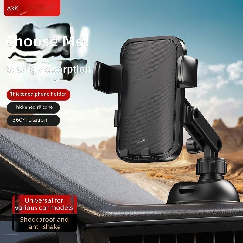 AXK Car Phone Holder with Strong Suction Cup for Dashboard and Center Console