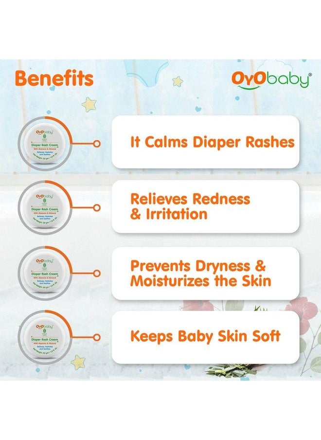 OYO BABY - Diaper Rash Cream For Baby;Diaper Rash Cream 50Gm - Image 1