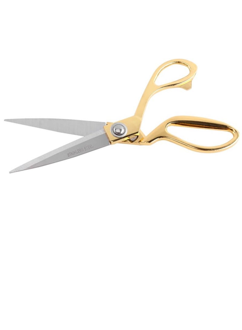 ECVV مقص خياط احترافي من الفولاذ المقاوم للصدأ، مقص احترافي شديد التحمل، ذهبي، 8.5 بوصة - Image 2