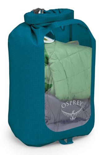 Osprey 12L Waterproof Dry Sack with Window Waterfront Blue - Image 3
