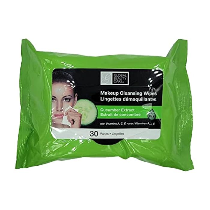 Global Beauty Care Makeup Cleansing Wipes 120 Count (4-Pack) (ASSORTED - 2PK x VITAMIN C | CUCUMBER) - Image 3