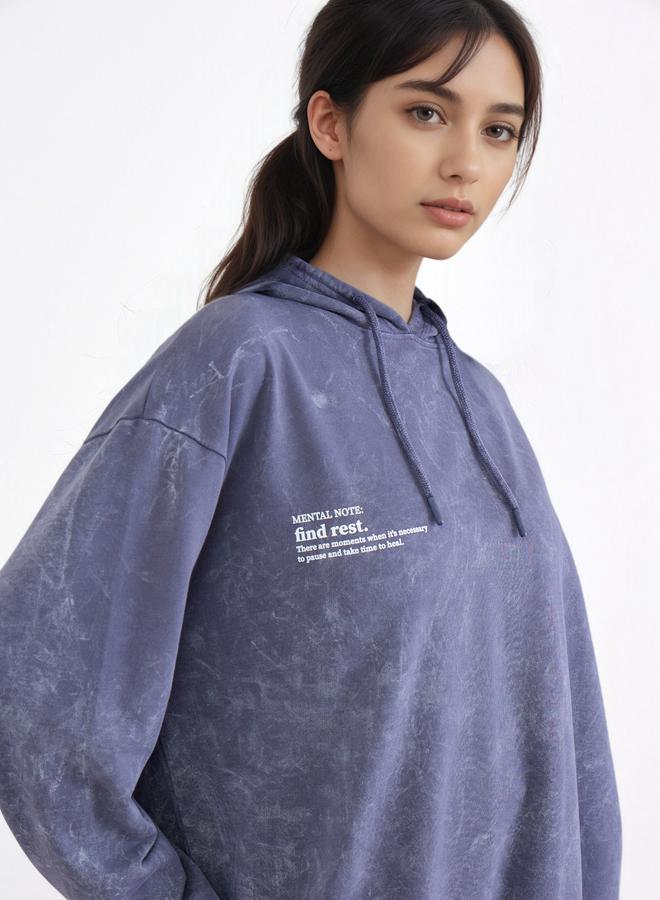 ستايلي هودي طويل بتفاصيل مشطوفة - Image 3