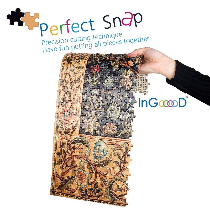 Ingooood- Jigsaw Puzzles 1000 Pieces for Adult- Tranquil Series- Garden of Delight_IG-0363 Entertainment Wooden Puzzles Toys - Image 5