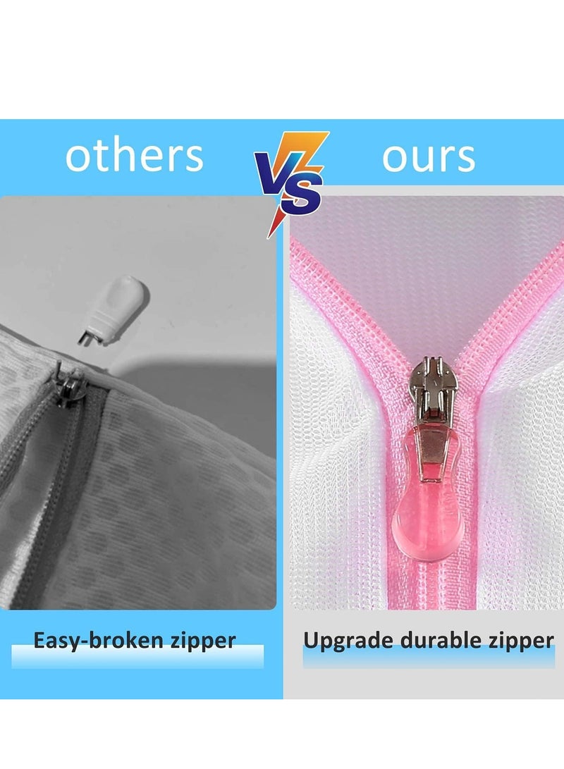 7PCS Mesh Laundry Bags,Reusable Durable Washing Machine Bag with Zipper for Delicates Blouse, Hosiery, Underwear, Bra, Lingerie and Baby Clothes ﻿ - Image 2