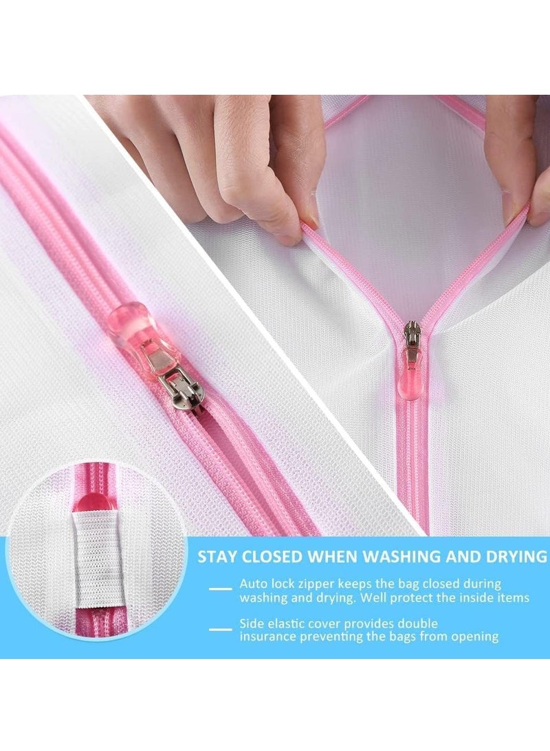 7PCS Mesh Laundry Bags,Reusable Durable Washing Machine Bag with Zipper for Delicates Blouse, Hosiery, Underwear, Bra, Lingerie and Baby Clothes ﻿ - Image 5