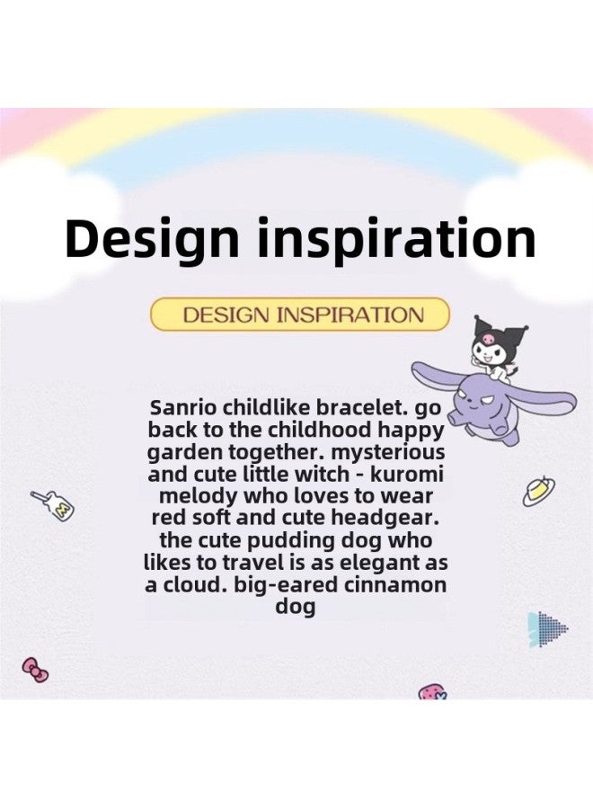 Explosions Genuine Authorized Cartoon Dopamine Bracelet Children's Jewelry Children's Jewelry Kulomi Bracelet-Color:Kuromi - Image 5
