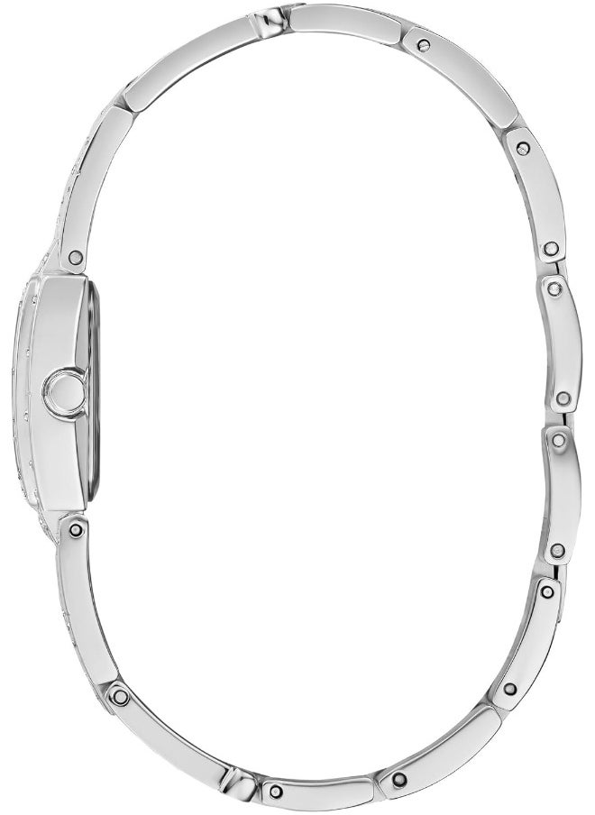 GUESS GUESS Women's 22mm Watch - Silver Tone Bracelet Silver Dial Silver Tone Case  - Image 2