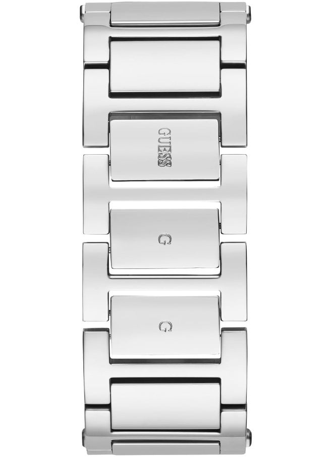 GUESS GUESS Women's 22mm Watch - Silver Tone Bracelet Silver Dial Silver Tone Case  - Image 3