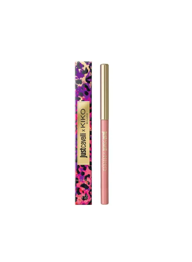 Kiko Milano rebel mauve Just Cavalli X Kiko Milano Wild-Kisser Lip Liner 01 Rebel Mauve for Women | Best Price UAE