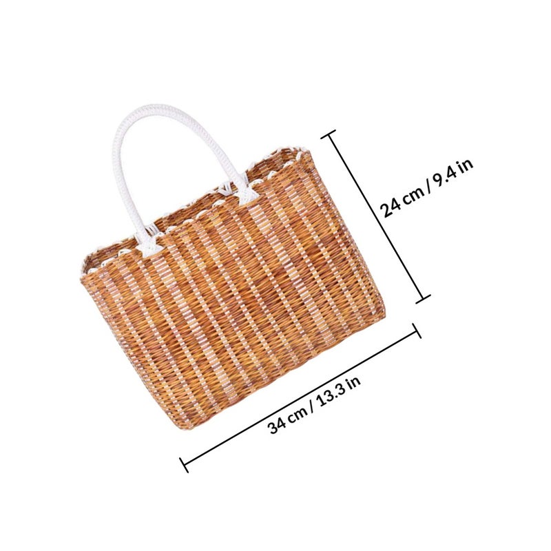 1Pc Storage Container Handmade Storage Container Fruit Bucket - Image 2