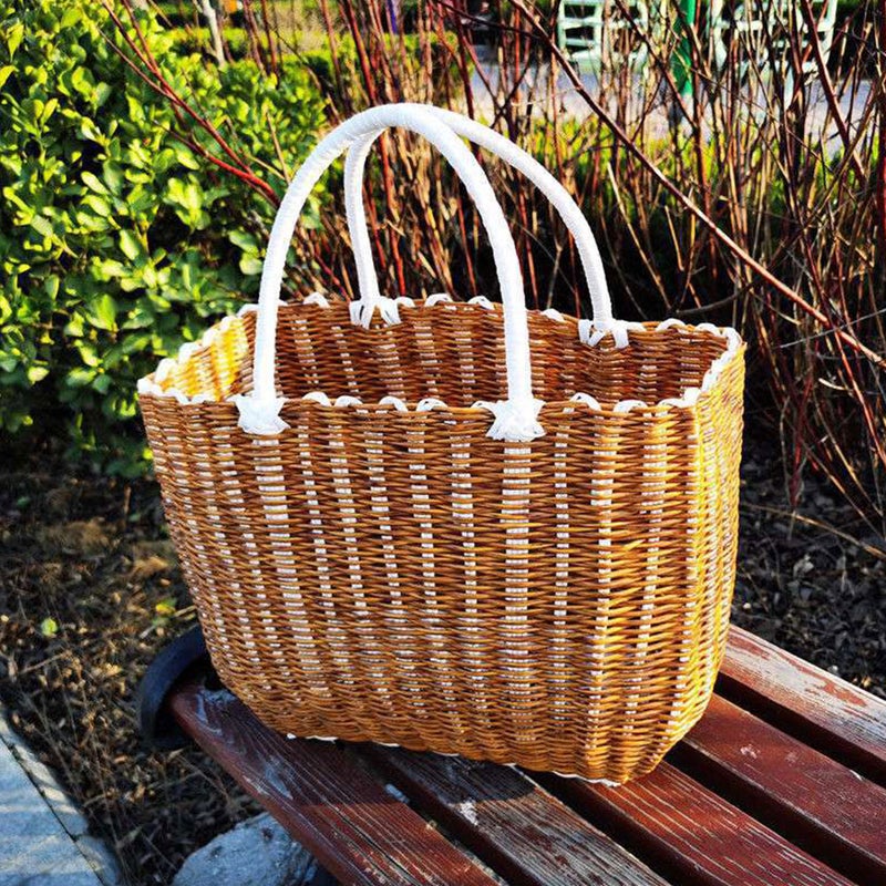 1Pc Storage Container Handmade Storage Container Fruit Bucket - Image 5