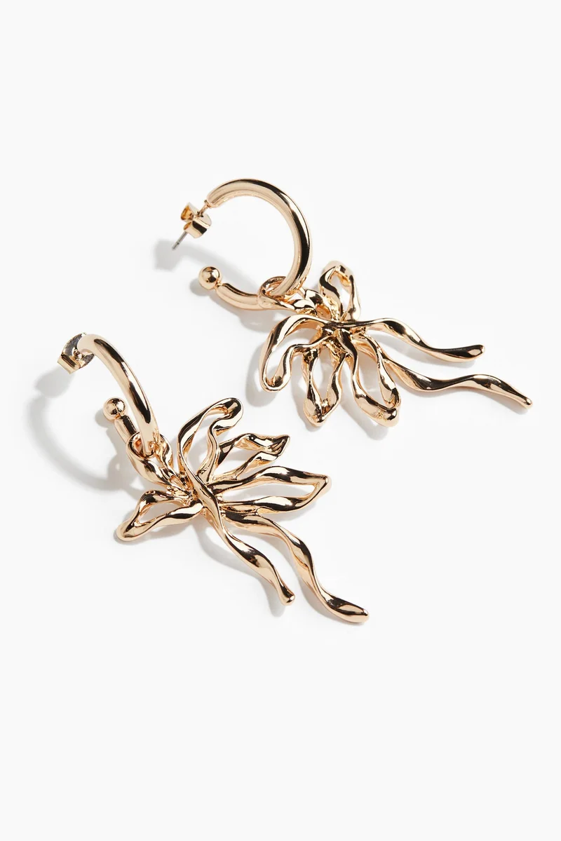 H&M Pendant hoop earrings