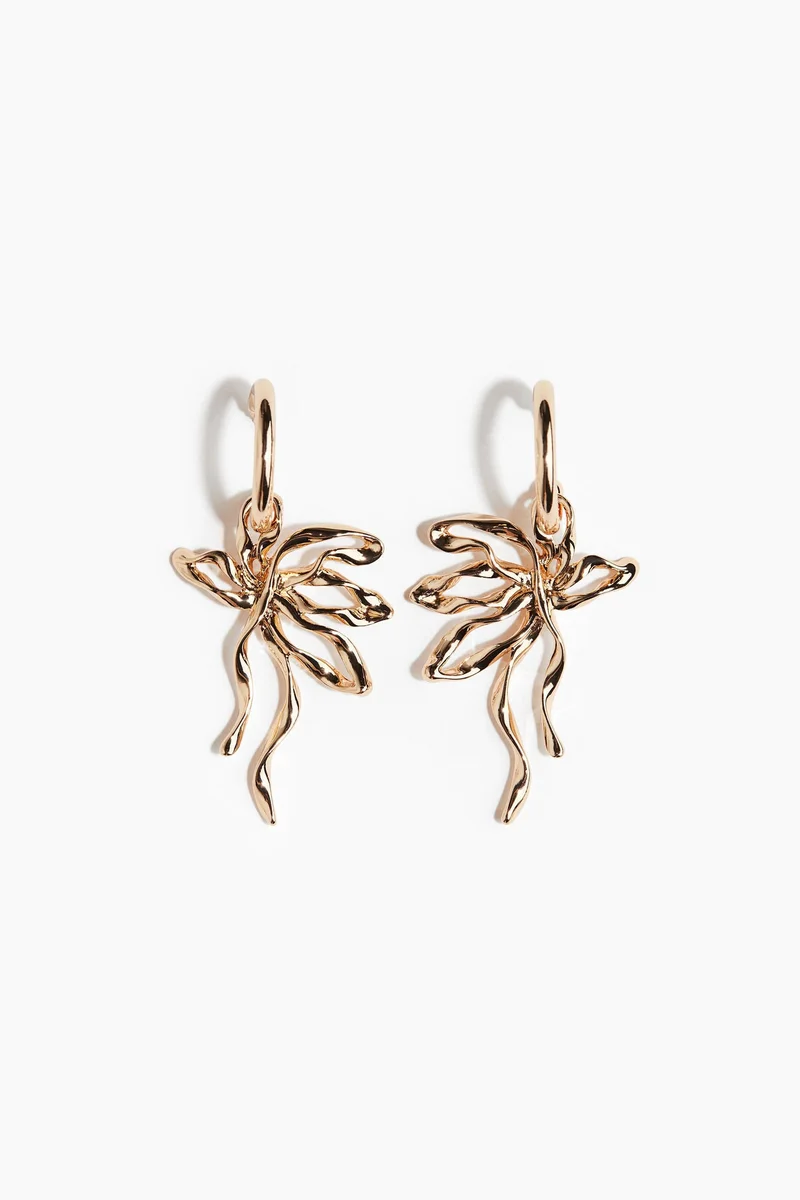 H&M Pendant hoop earrings