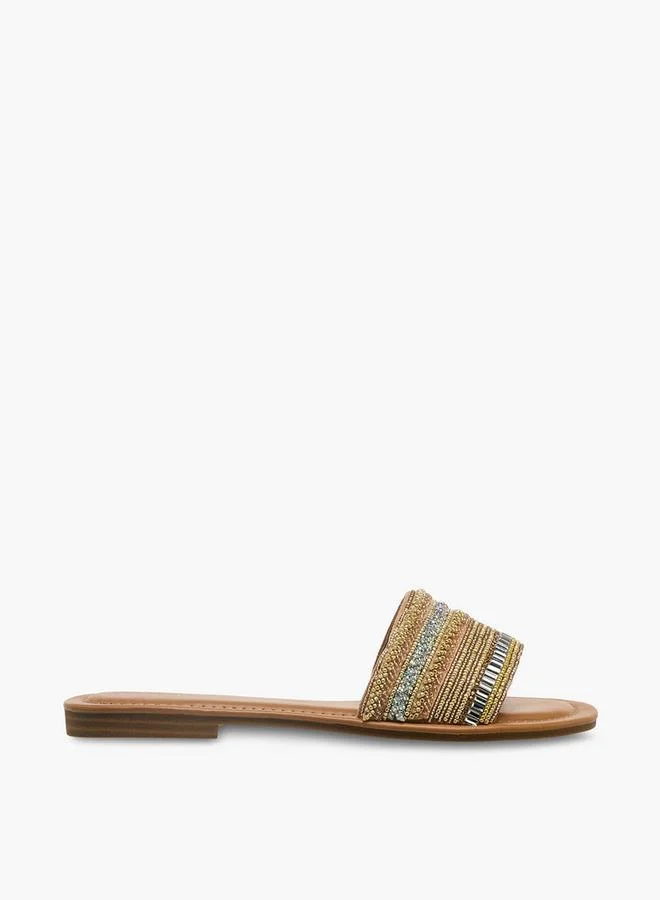 Celeste BEIGE Women Slip-On Sandals for Women | Best Price UAE